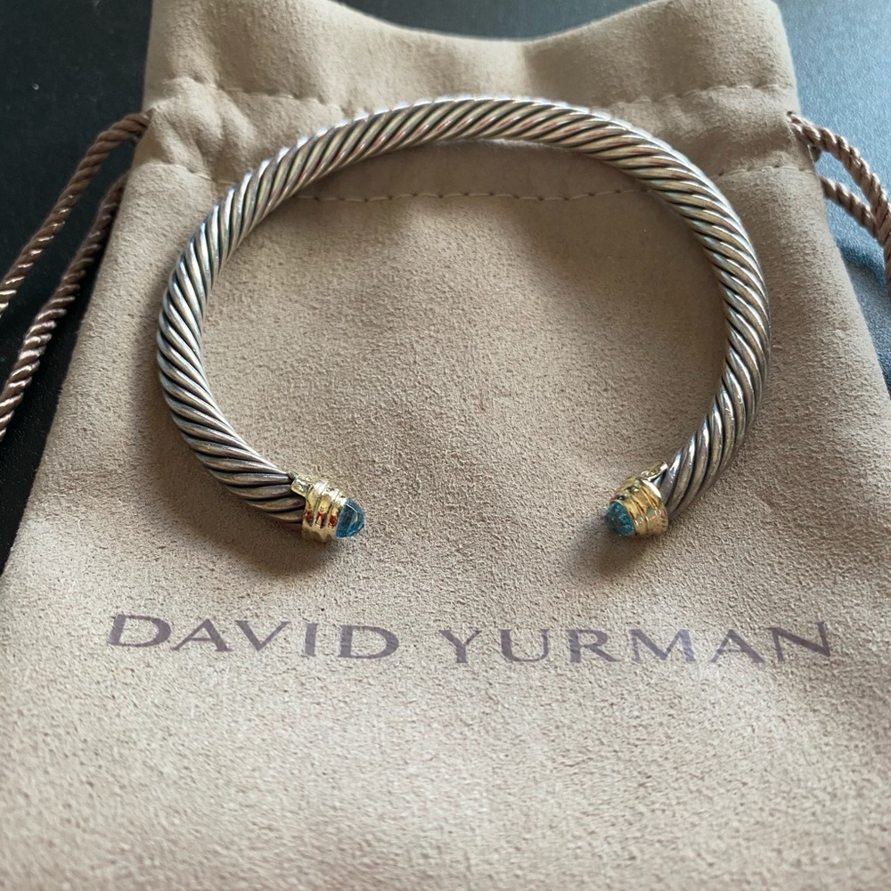 David Yurman blue topaz bangle